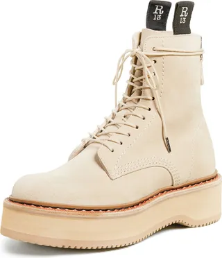 R13 Single Stack Suede Boots
