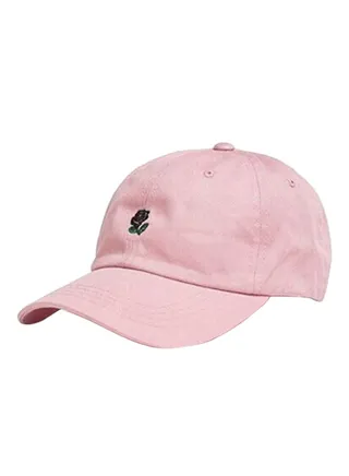 Embroidered Baseball Cap Pink 