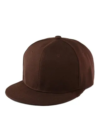 Snapback Adjustable B-Boy Cap Coffee 