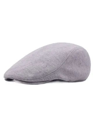 Woolen Cap Beret Is Elastic After Art Restoration Light Grey 