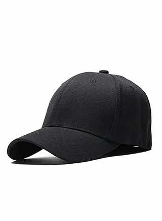 Baseball Caps, Black Baseball Hats, Plain Adjustable Baseball Cap, Classic Panel Hat, Fashionable Dad Hat Fit Outdoor Sports Sun Hat in Summer Fits Men Women, 1 Pcs 