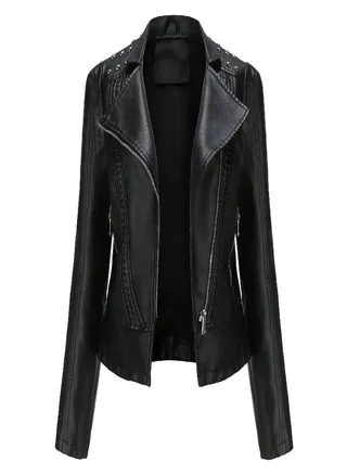 Women 'S Leather Jackets Women 'S Slim Fit Jackets Women 'S Motorcycle Clothing 