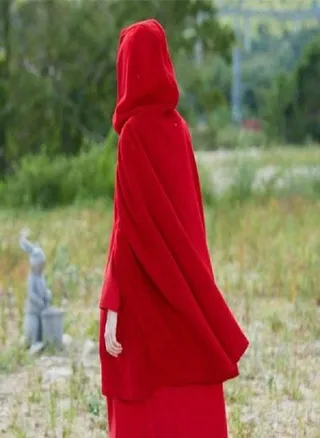 Womens Batwing Sleeve Hooded Overcoat Winter Solid Color Cape Cosplay Cloak Shawl 