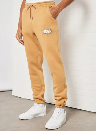 Pier Logo Joggers Beige 