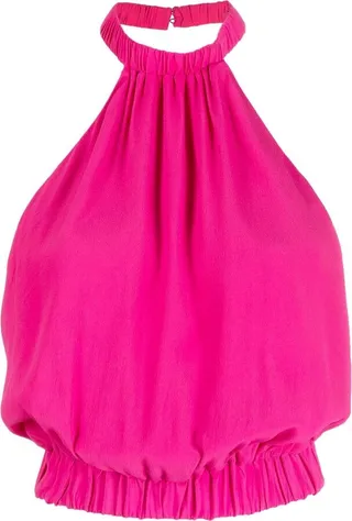 Halterneck Backless Blouse