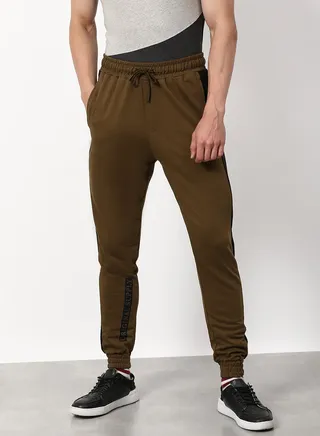 Regular Fit Joggers Brown 