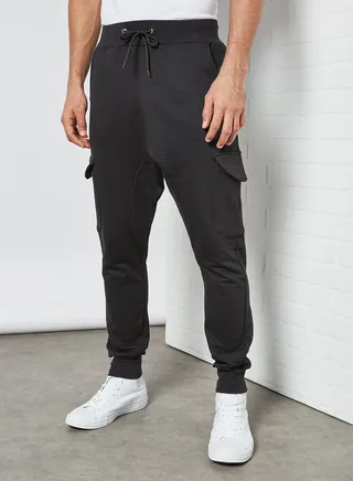 Basic Cargo Joggers Black 