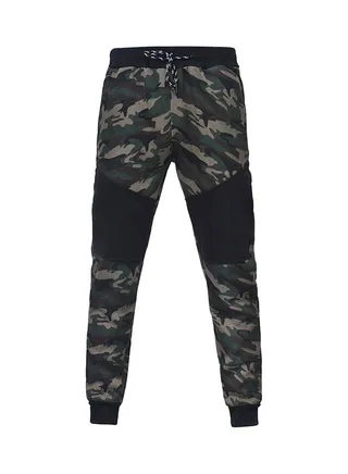 Camouflage Drawstring Joggers Green/Black 