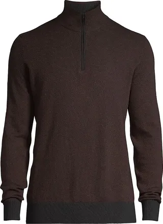 Mezzocollo Roadster Quarter-Zip Cashmere Sweater