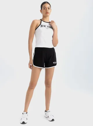 Defactofit Short Leg Ribbed Shorts 