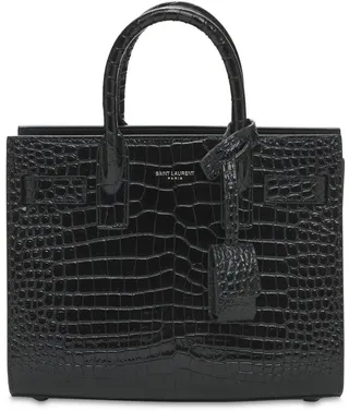 Nano Sac De Jour croc embossed bag