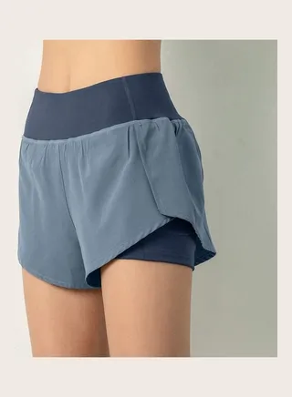 Double Layer Skorts Grey/Blue 