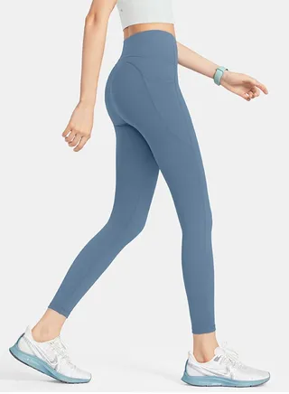 Solid Stretch Yogo Pants Blue 