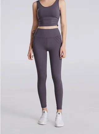 Solid Stretch Yogo Pants Grey 