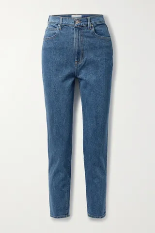 SLVRLAKE - + Net Sustain Beatnik High-rise Slim-leg Jeans - Blue