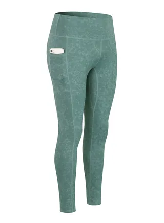 Women Quick Dry Breathable Elastic Trousers Green 