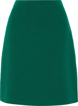 Vongola wool-felt mini skirt