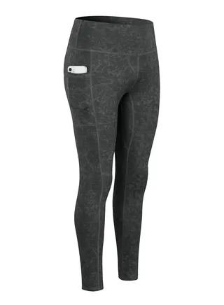 Women Quick Dry Breathable Elastic Trousers Grey 