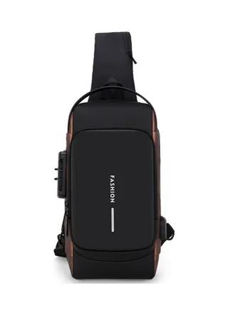 New Sling Bag Travel Shoulder Bag Waterproof Sports Chest Bag Anti-theft Crossbody Bag for Men USB Charging bolso para hombre 