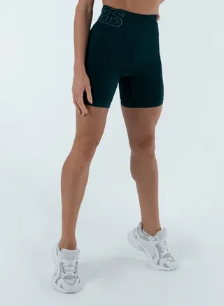 Turkiye Nylon Women High Waisted Biker Shorts Sport Legging Shorts Workout Cycling Athletic Running Yoga Gym Volleyball for Ladies with Tummy Control Green Moss 