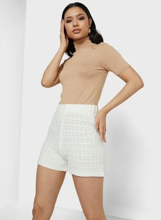 High Waist Mini Shorts 