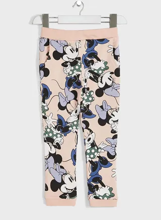 Kids Minnie Mouse Print Sweatpants 