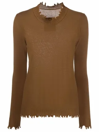 Long-Sleeve Knitted Top