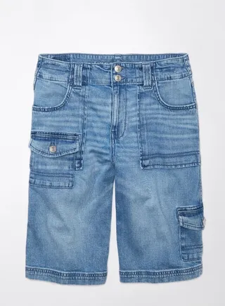 AE Dreamy Drape Low-Rise Baggy Bermuda Cargo Short 