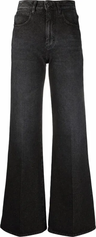 High-Waisted Bootcut Jeans