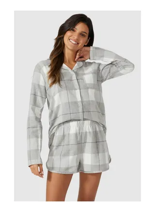 Brushed Check Short 