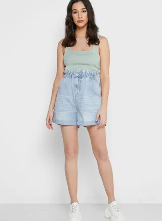 Paperbag Mini Shorts 