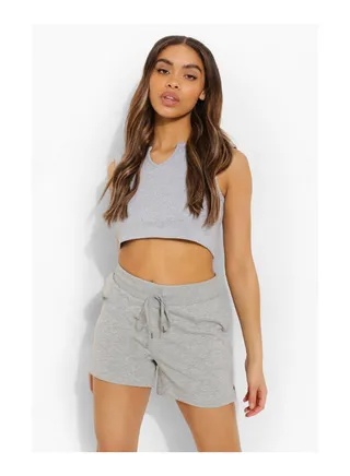 Basic Drawstring Elasticated Waist Shorts 
