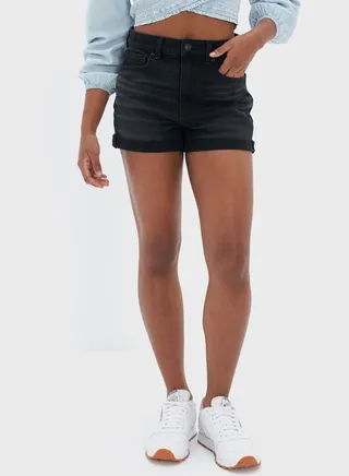 High Waist Mom Denim Shorts 