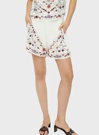 Embroidered Shorts 