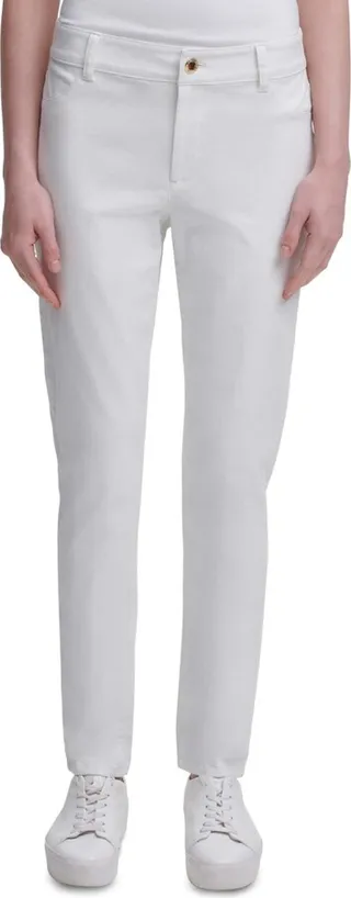 Womens Mid Rise Slim Skinny Pants