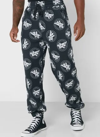 Graphic Print Sweatpants