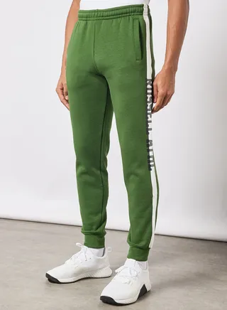 Contrast Stripe Sweatpants Green 