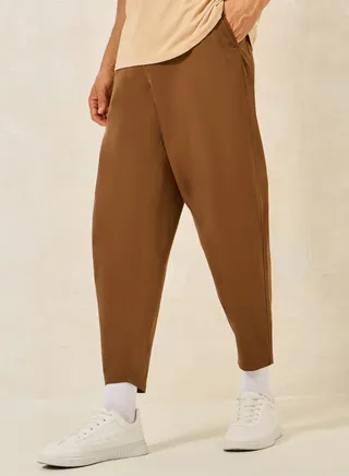 Balloon Fit Stretch Twill Chino Pants 
