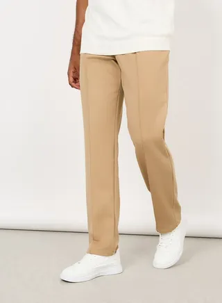 Front Pintuck Knit Trousers