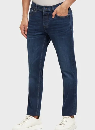 Dark Wash Slim Fit Jeans 