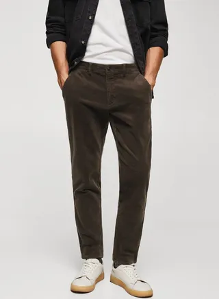 Corduroy Slim Fit Pants