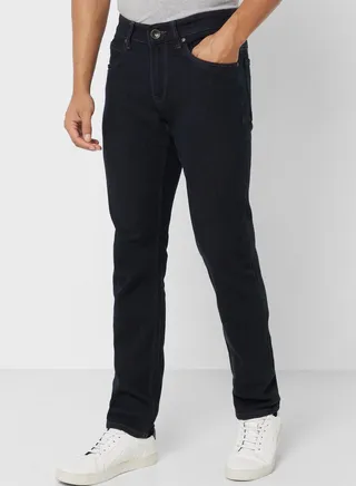 Mid Wash Slim Fit Jeans