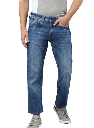 Towel Washed Slim Fit Jeans 