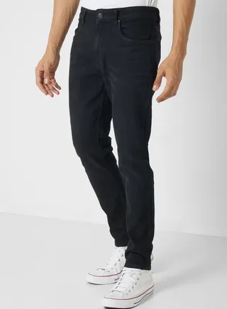 Skinny Fit Washed Jeans 