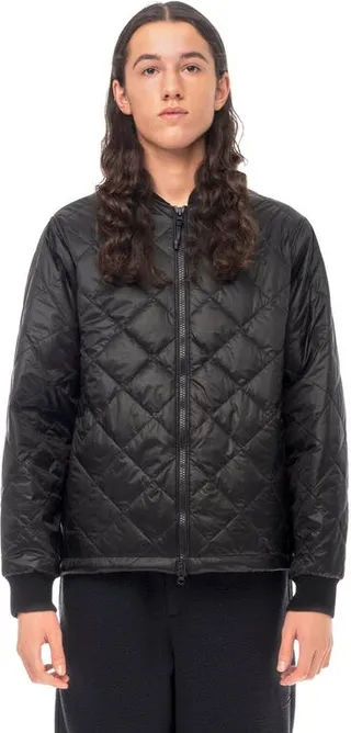 The Very Warm Light Quilted Bomber - Black