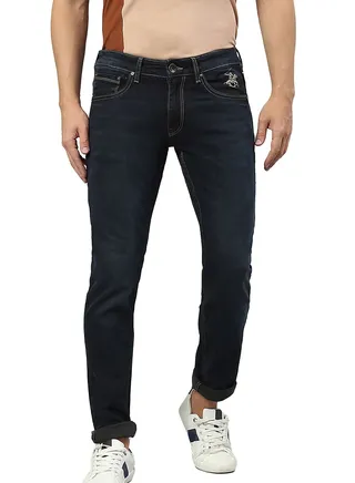Mid Wash Skinny Jeans 