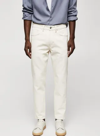 Light Wash Slim Fit Jeans 