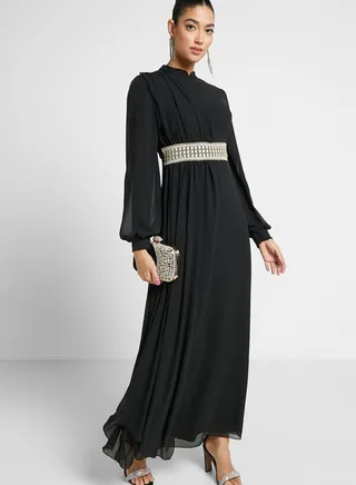Chiffon A-Line Dress 