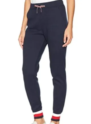 Rib Knit Logo Jogger Blue 