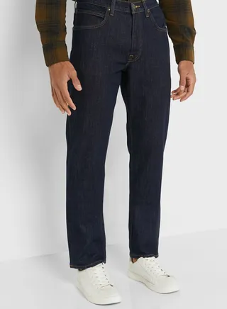Straight Fit Dark Jeans 